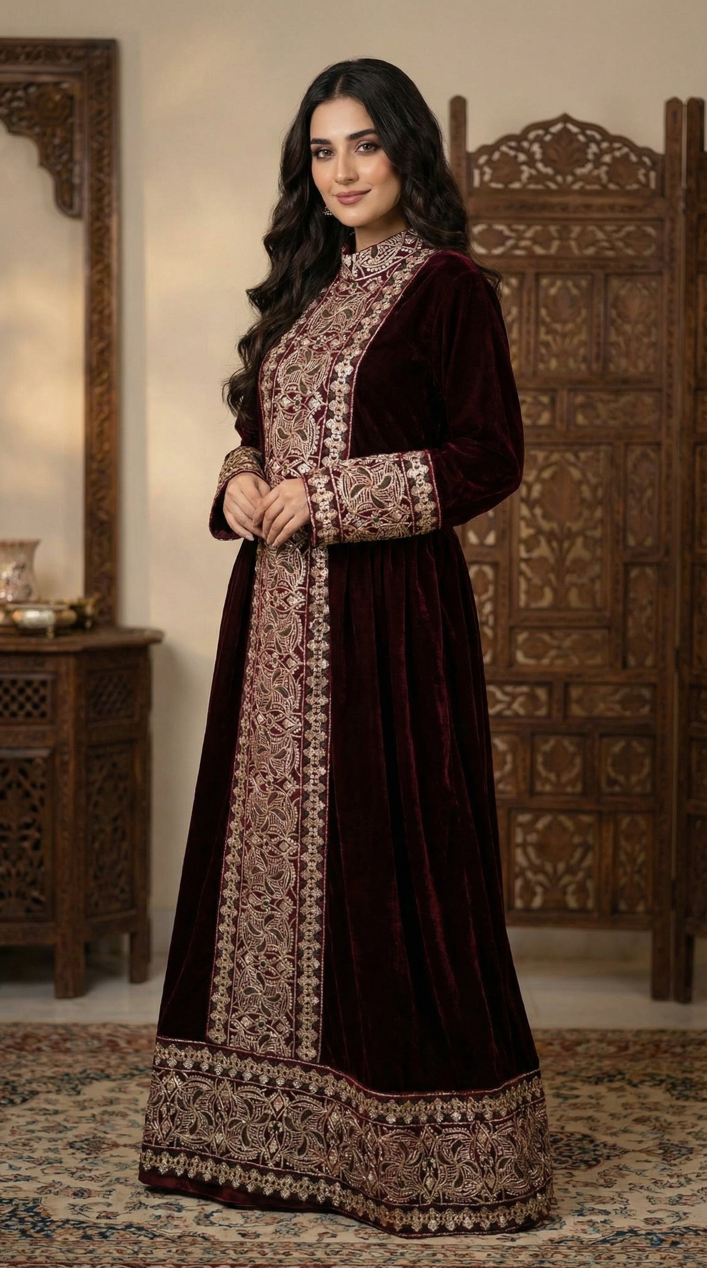 Burgundy Dress